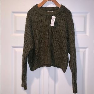 American Eagle Cropped Box Sweater
